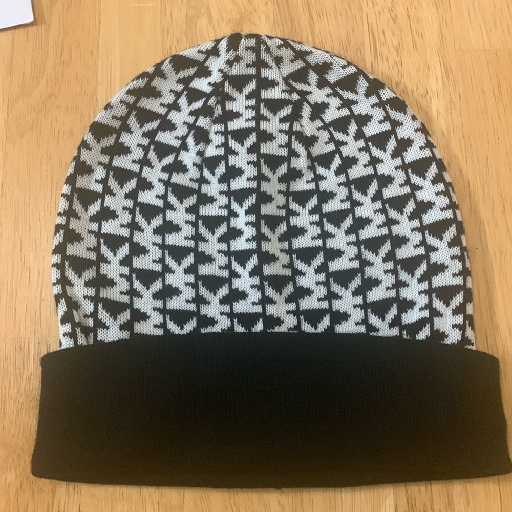 Black and White Michael Kors Logo Toque